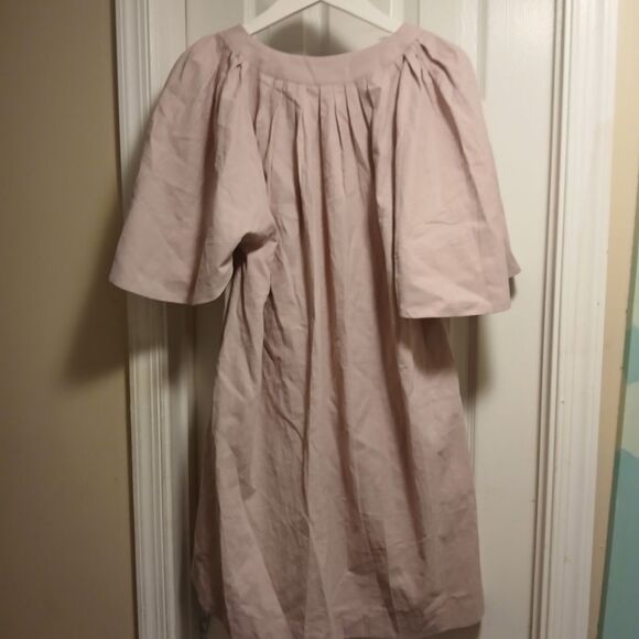 Pomander PLACE MAUVE TUNIC V-neck A-line Sundress SZ.S/M - Picture 4 of 5